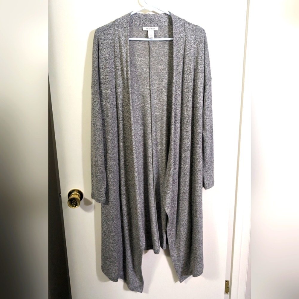White House Black market gray cardigan